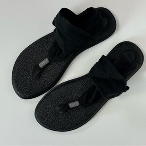 Sanuk Black Women's Yoga Sling 2 Sandals Size 9